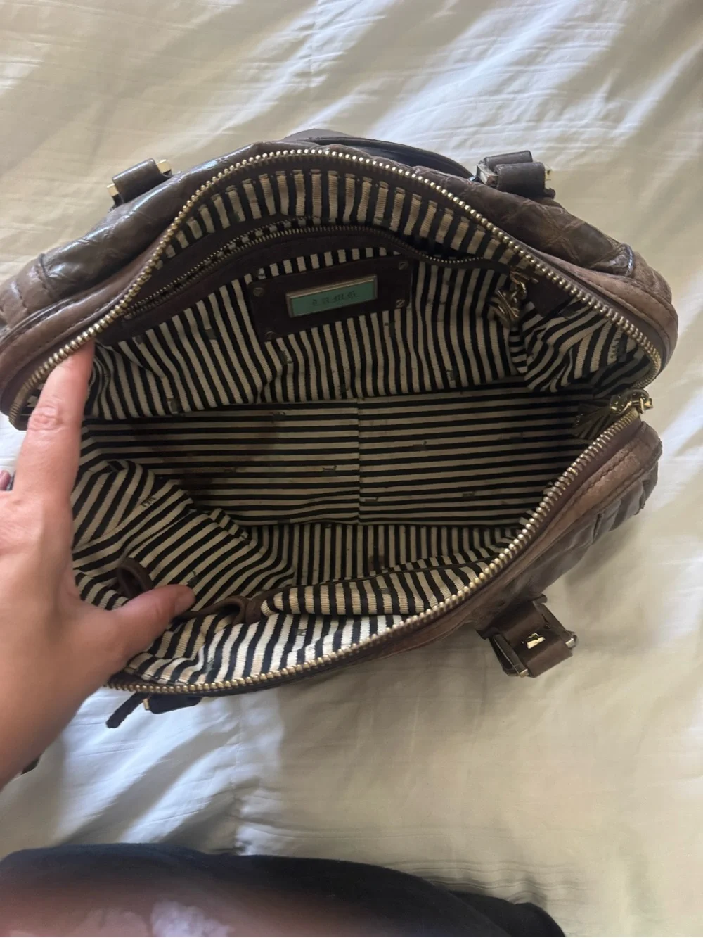 L.A.M.B. satchel dark